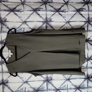 Green Asymmetrical Sleeveless Top